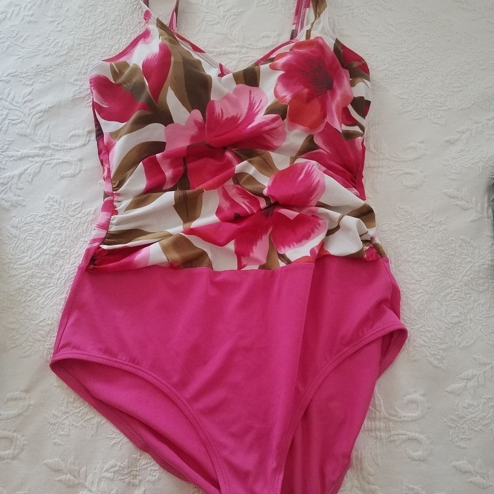 Pink Tropical bathing Suit